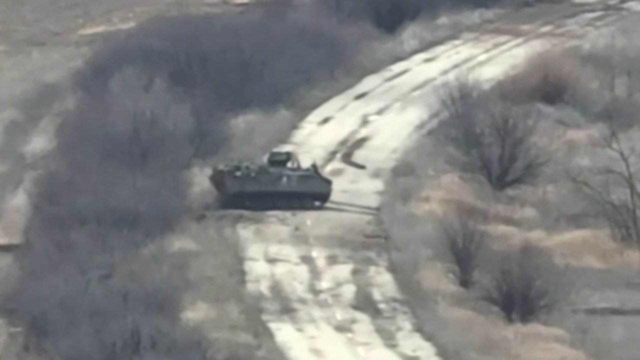 МК: опубликовано видео уничтожения западной военной техники в Запорожской области